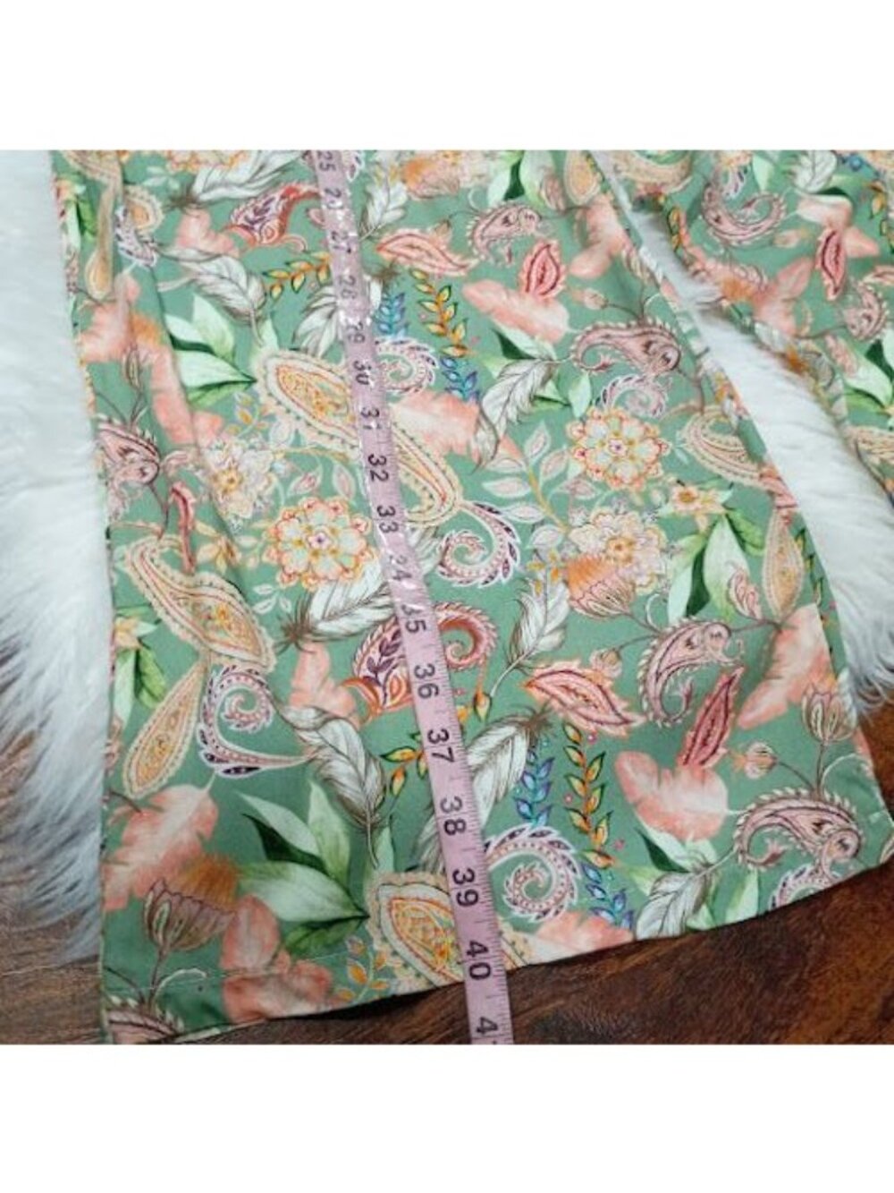 Sophie Atelier S Paisley Floral boho Wide-Leg Drawstring Pants Womens Lively - Picture 5 of 8